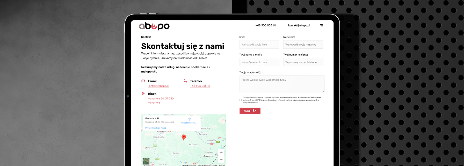 Abepo - strona internetowa