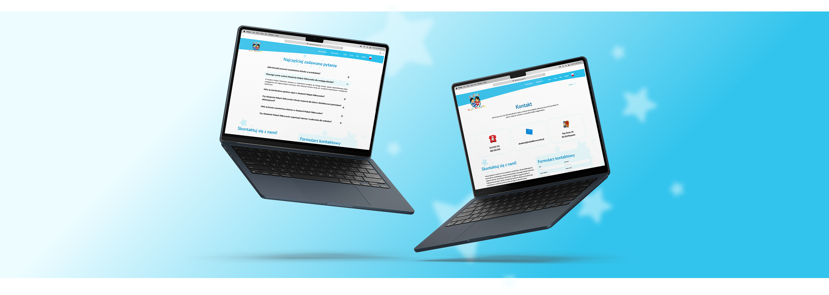 strona Akademia Małych Odkrywców