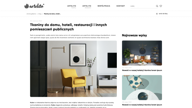 Realizacja sklepu internetowego Artelito