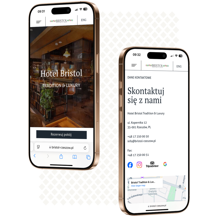 Hotel Bristol - strona internetowa