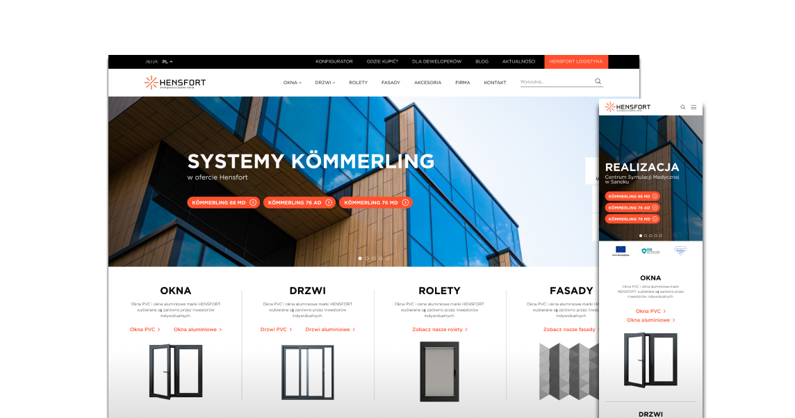 Strona www dla producenta okien