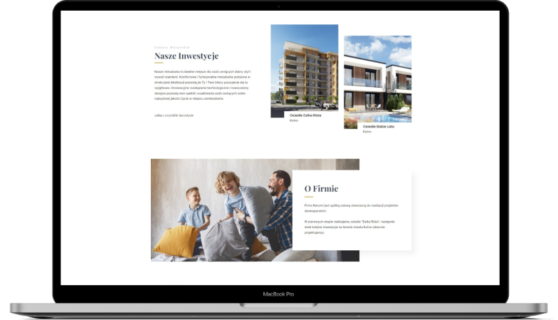 Realizacja strony www dla developera Kenomi