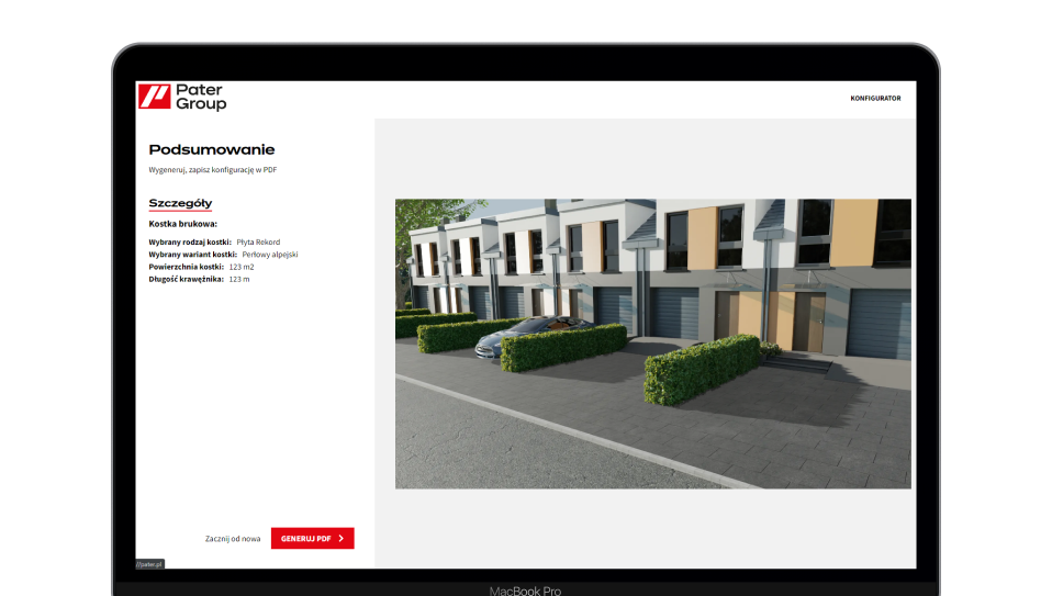 konfigurator online kostki brukowej