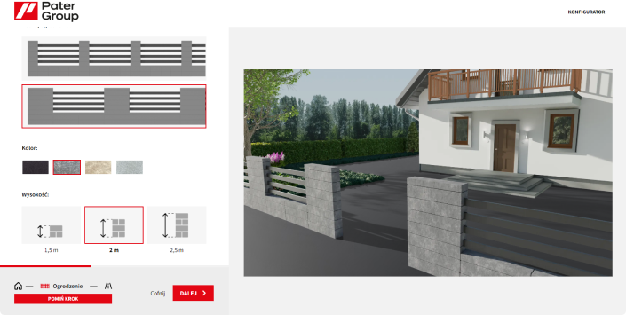 konfigurator online kostki brukowej