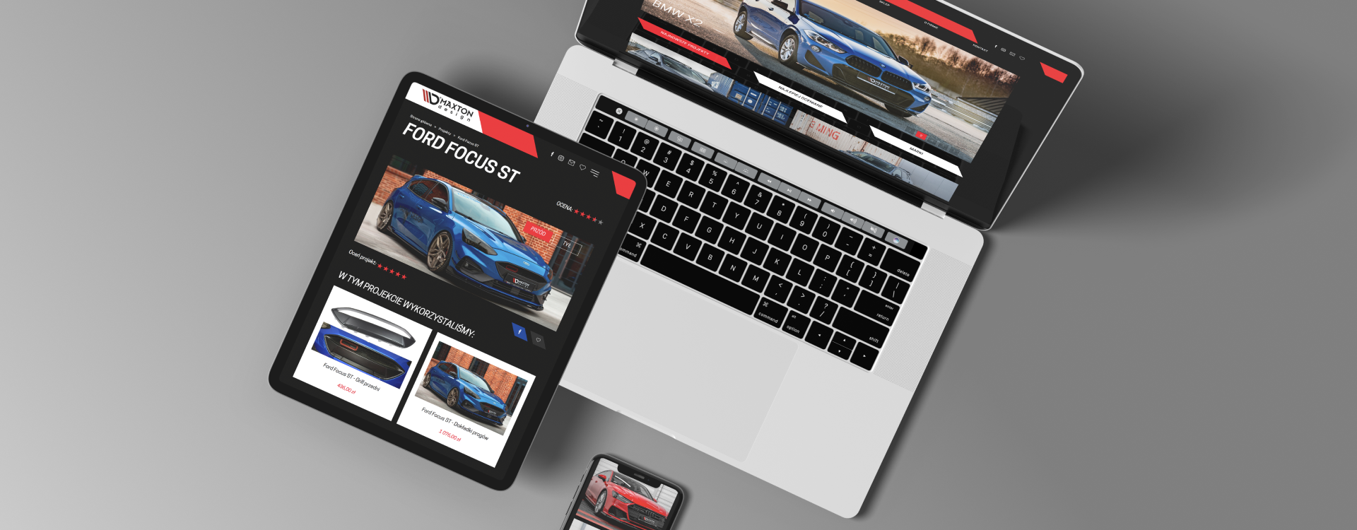 Realizacja strony internetowej dla Maxton Design