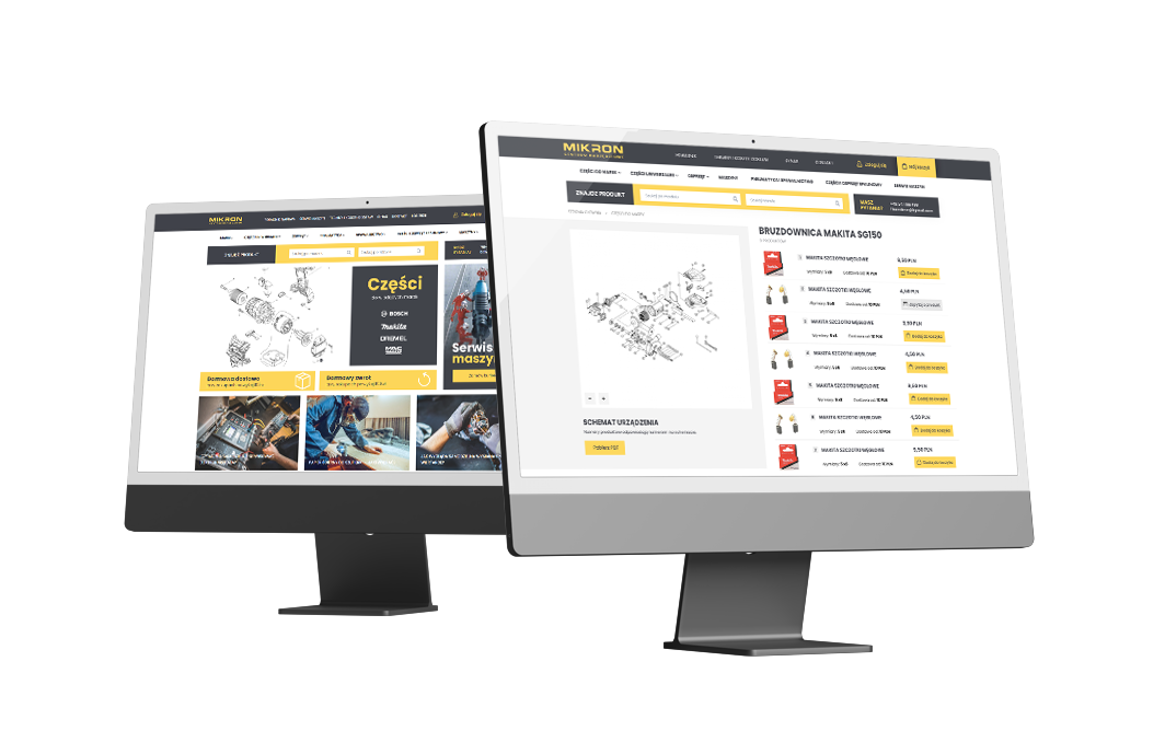Sklep internetowy z częściami do elektronarzędzi  Mikron