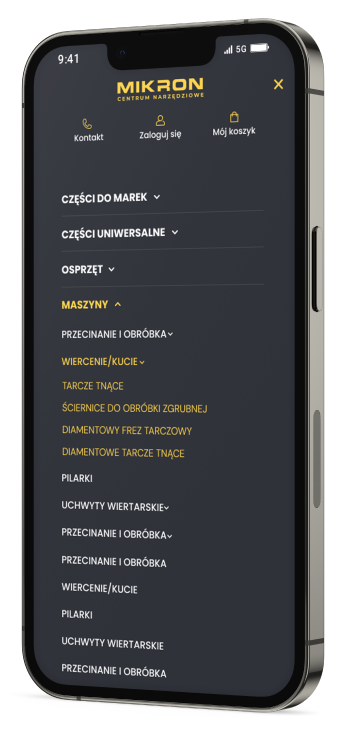 Sklep internetowy z częściami do elektronarzędzi  Mikron