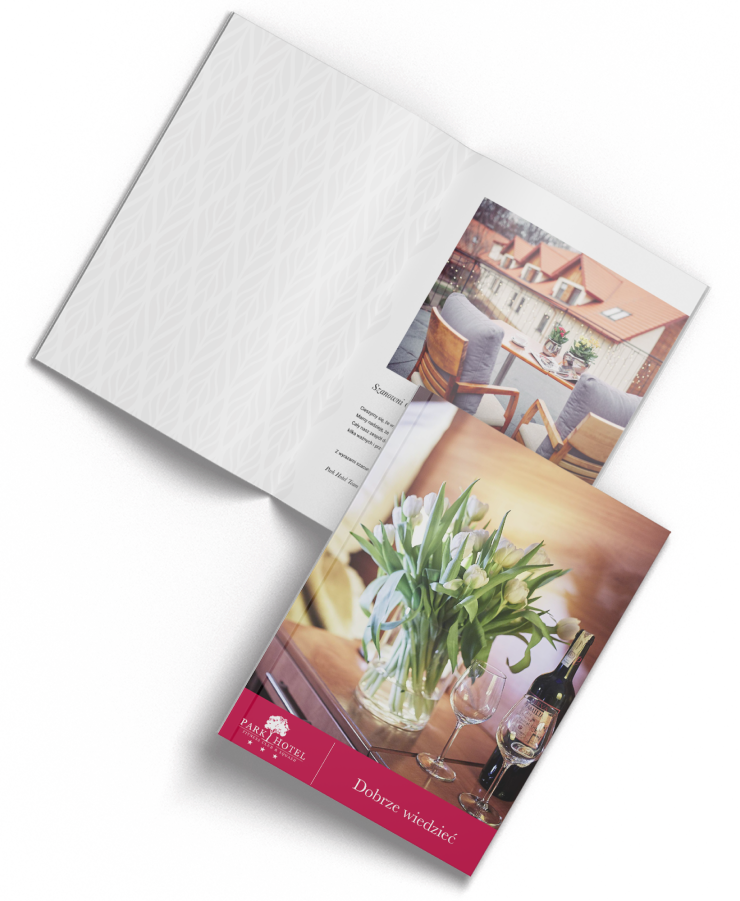 Projekty materiałów drukowanych - Park Hotel Rzeszów
