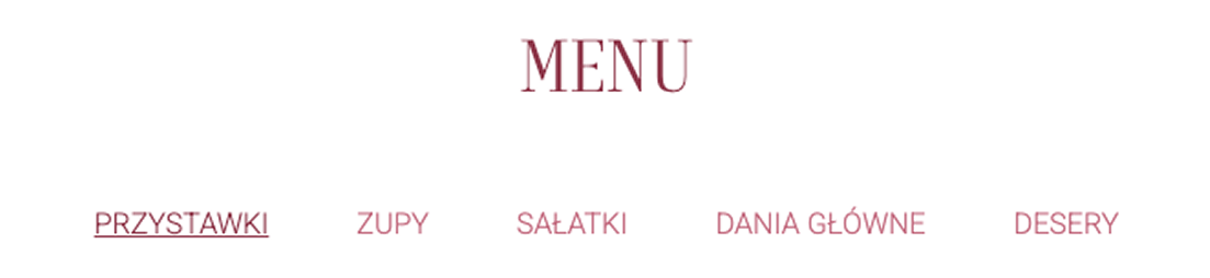 Restauracja Patio - strona internetowa