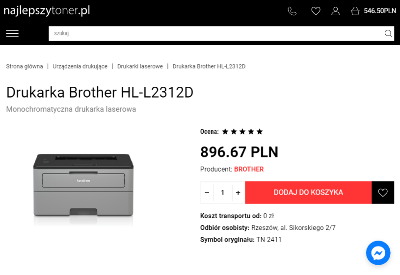 realizacja sklepu internetowego akcesoria biurowe