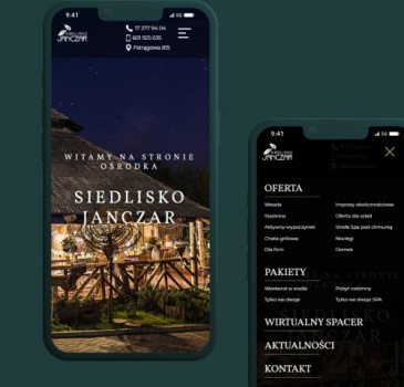 Realizacja strony www dla hotelu i restauracji Siedlisko Janczar