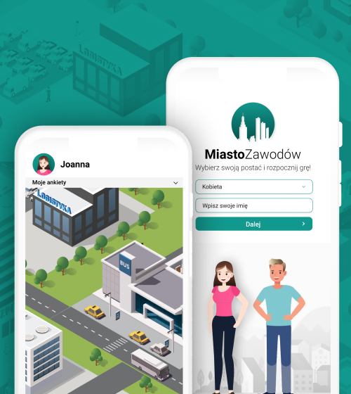 Realizacja aplikacji edukacyjnej Miasto Zawodów