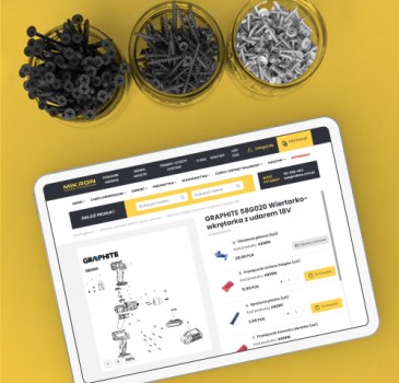 Sklep internetowy z częściami do elektronarzędzi  Mikron