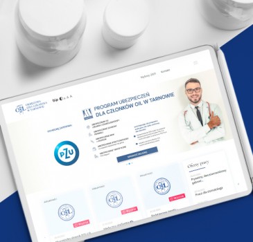 strona www okręgowej izby lekarskiej Tarnów