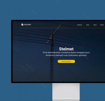 Realizacja strony www dla firmy przemysłowej STELMET