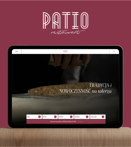 Realizacja strony www dla restauracji Patio w Rzeszowie