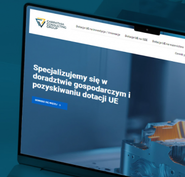 Realizacja strony www dla firmy usługowej Carpathia