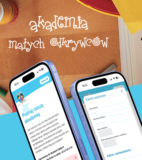 Realizacja strony www dla przedszkola w Rzeszowie Akademia Małych Odkrywców